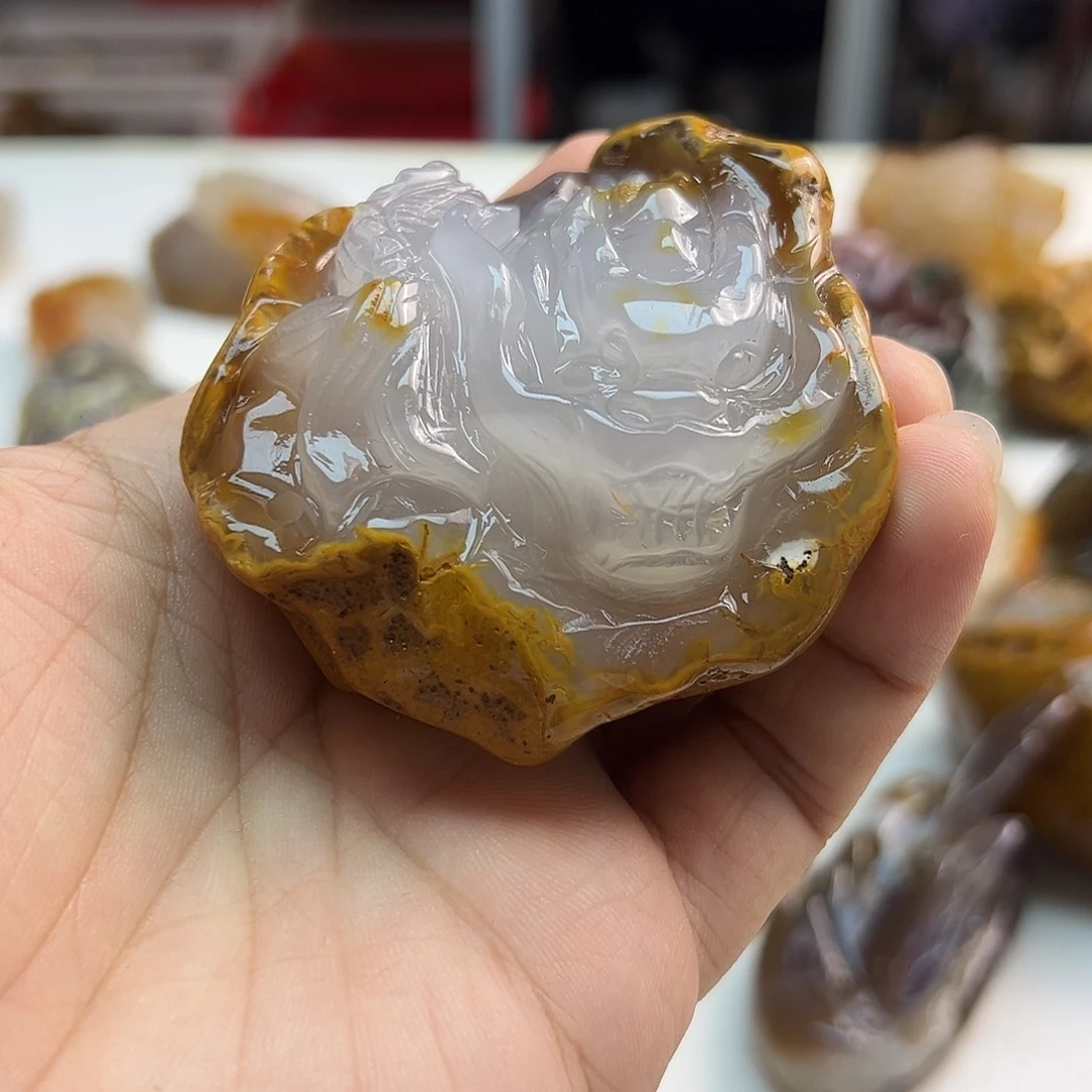 玛瑙/玉髓未镶嵌吊坠(不含链)