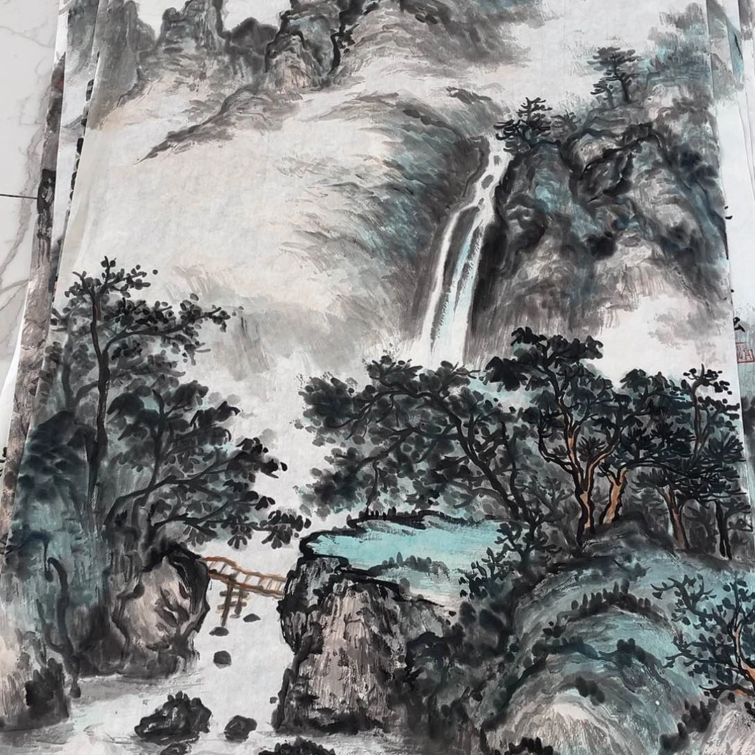 国画国画作品手绘作品