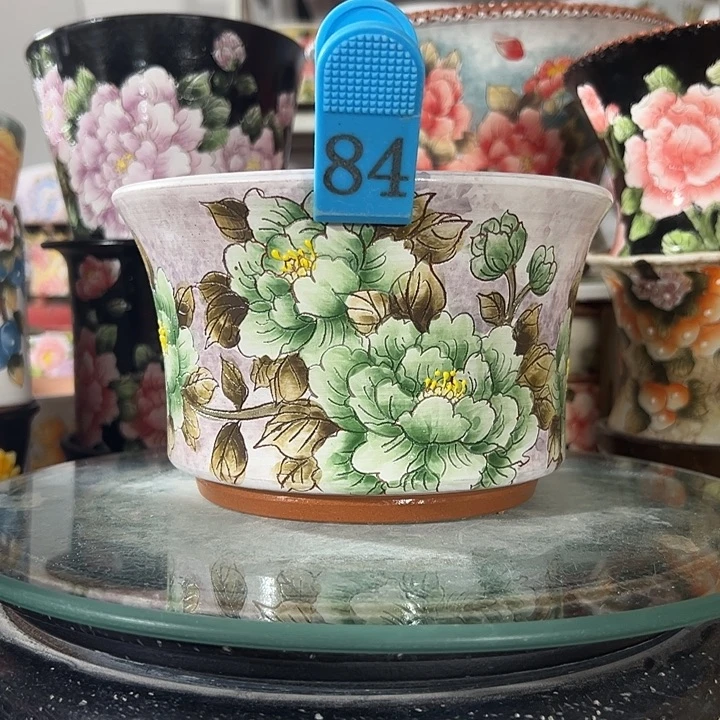 景德镇手绘花盆 满38包邮