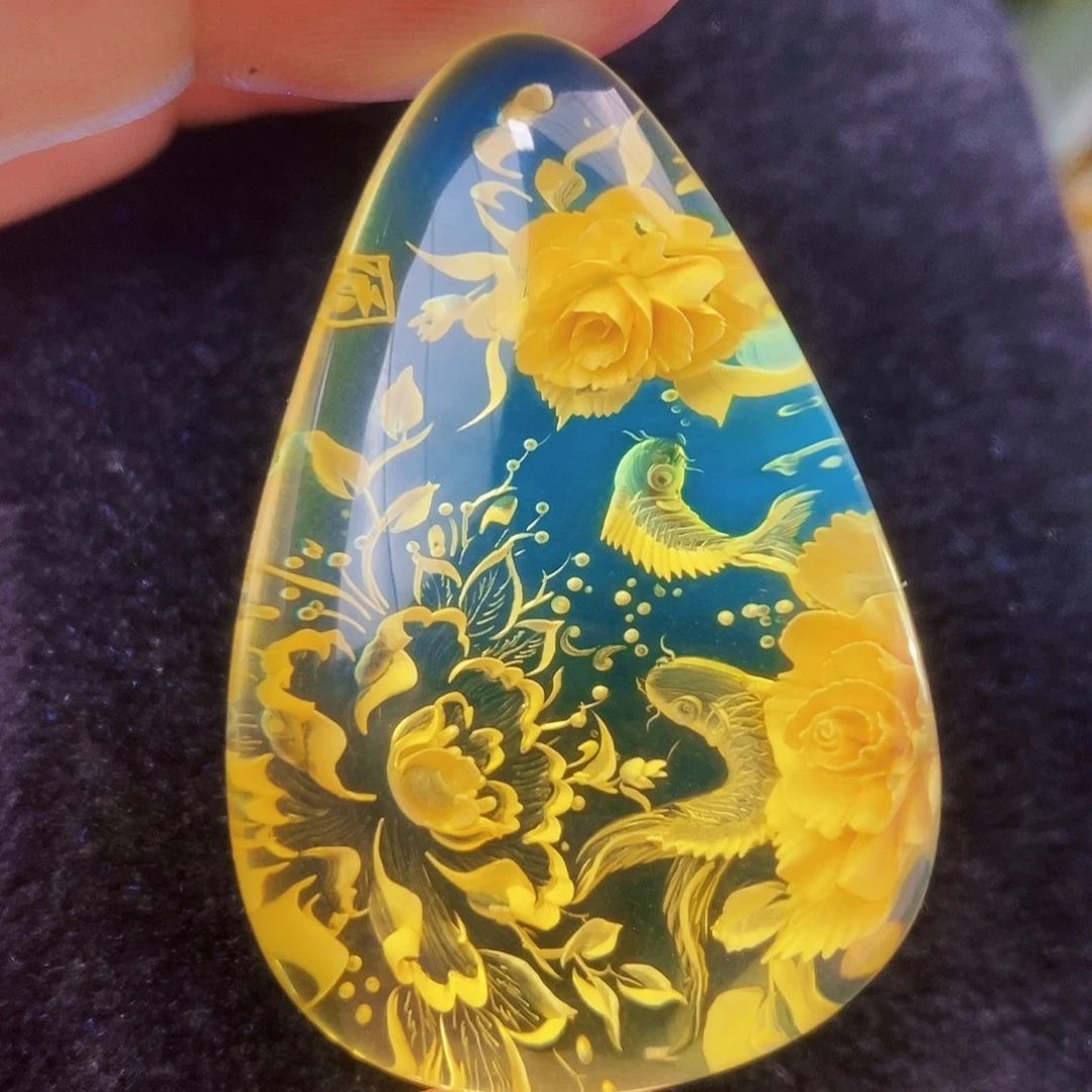 【闪购商品】金珀吊坠(不含链)未镶嵌