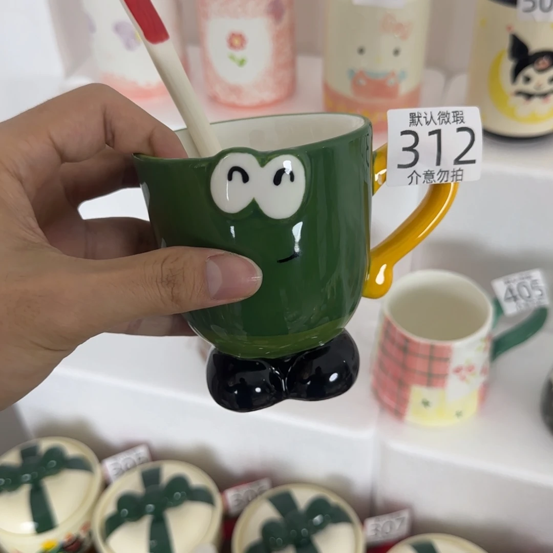 陶瓷无盖款带勺子
