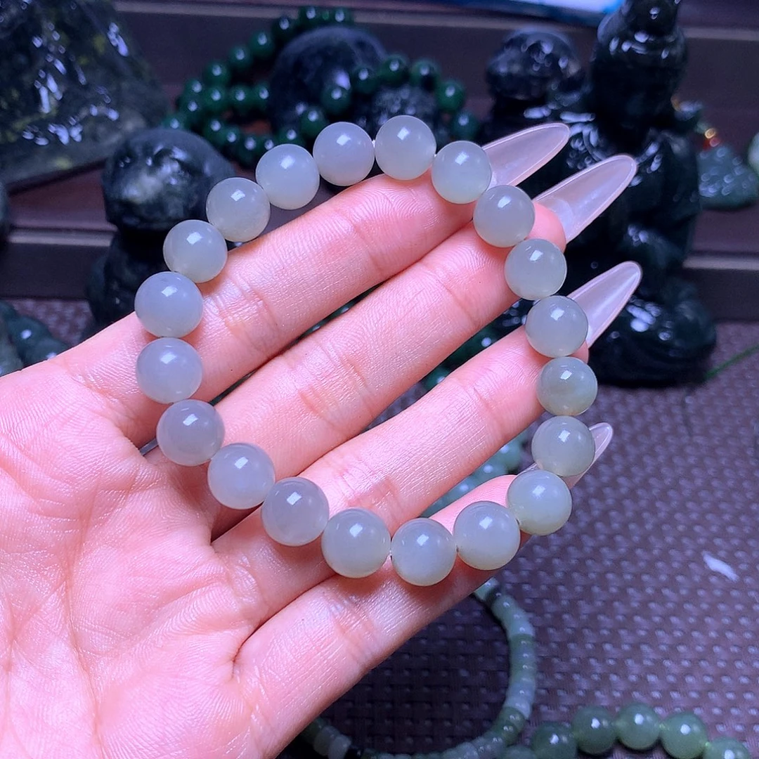 未镶嵌手串和田玉卡10