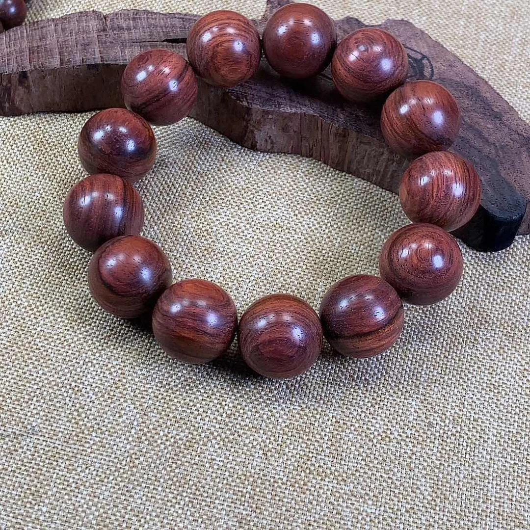 黄花梨/降香黄檀手串/手链海黄1.8无胶无腊