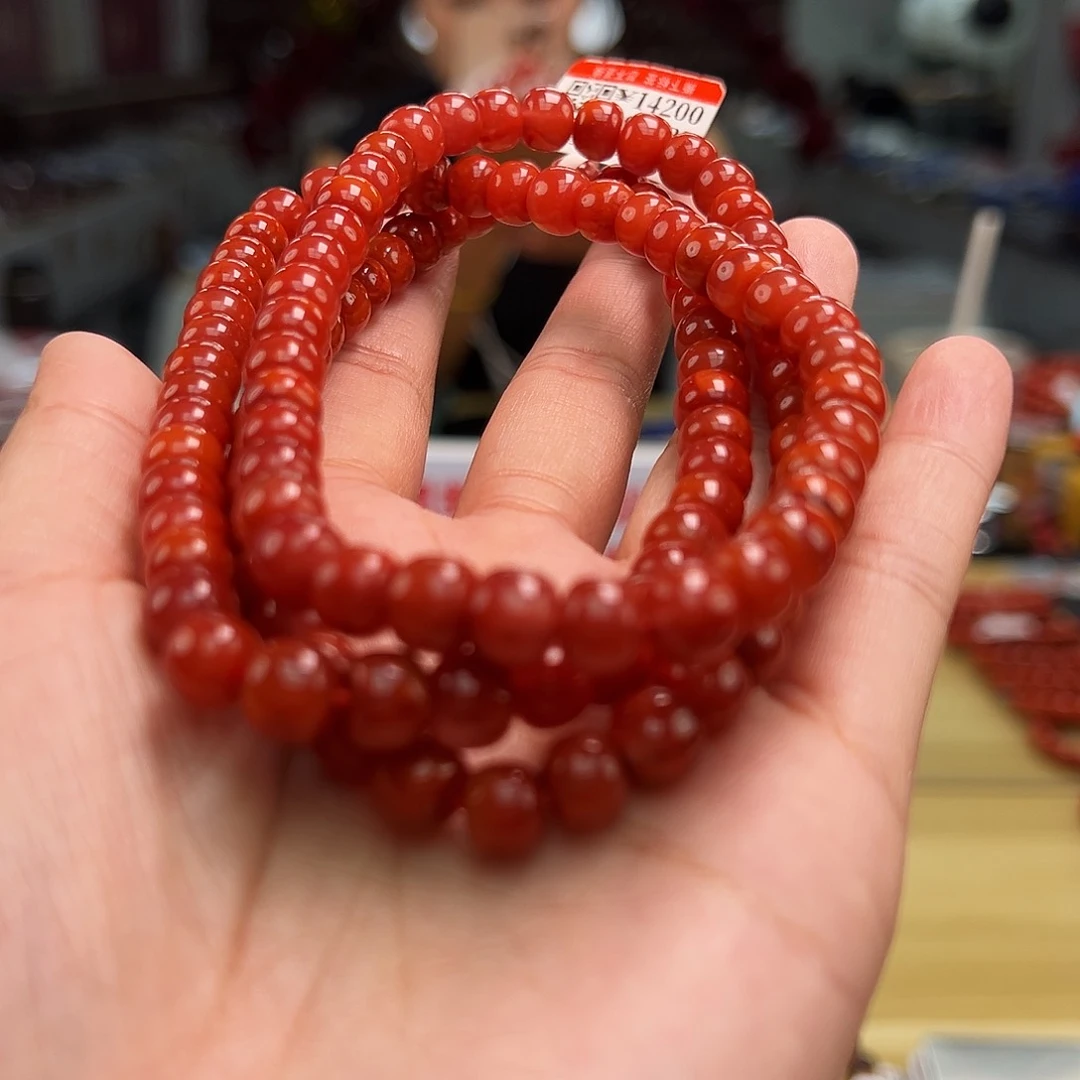 南红玛瑙7mm+多圈手串多样性发一未镶嵌