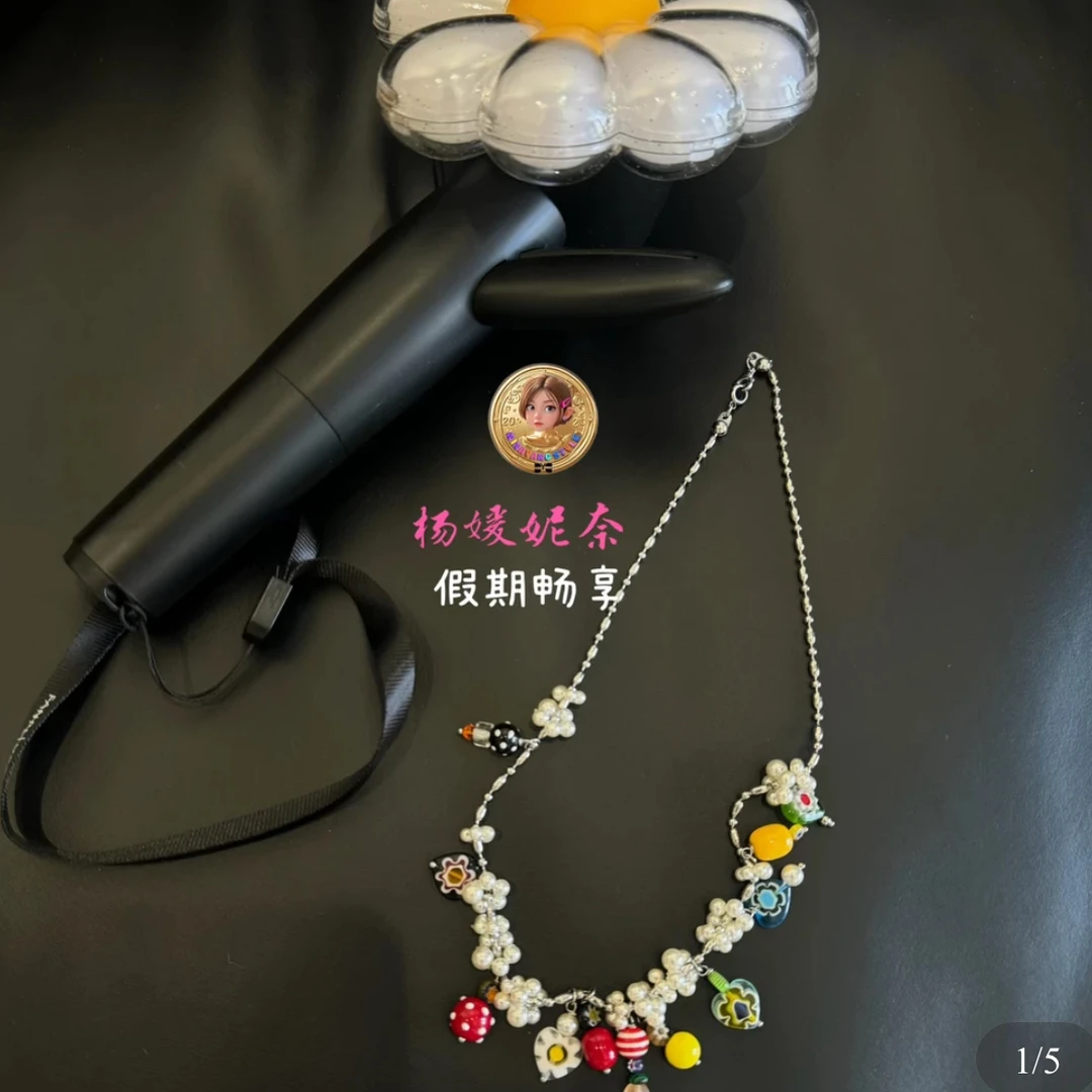雲涌之丽 钛钢仿水晶项链 颈链假期
