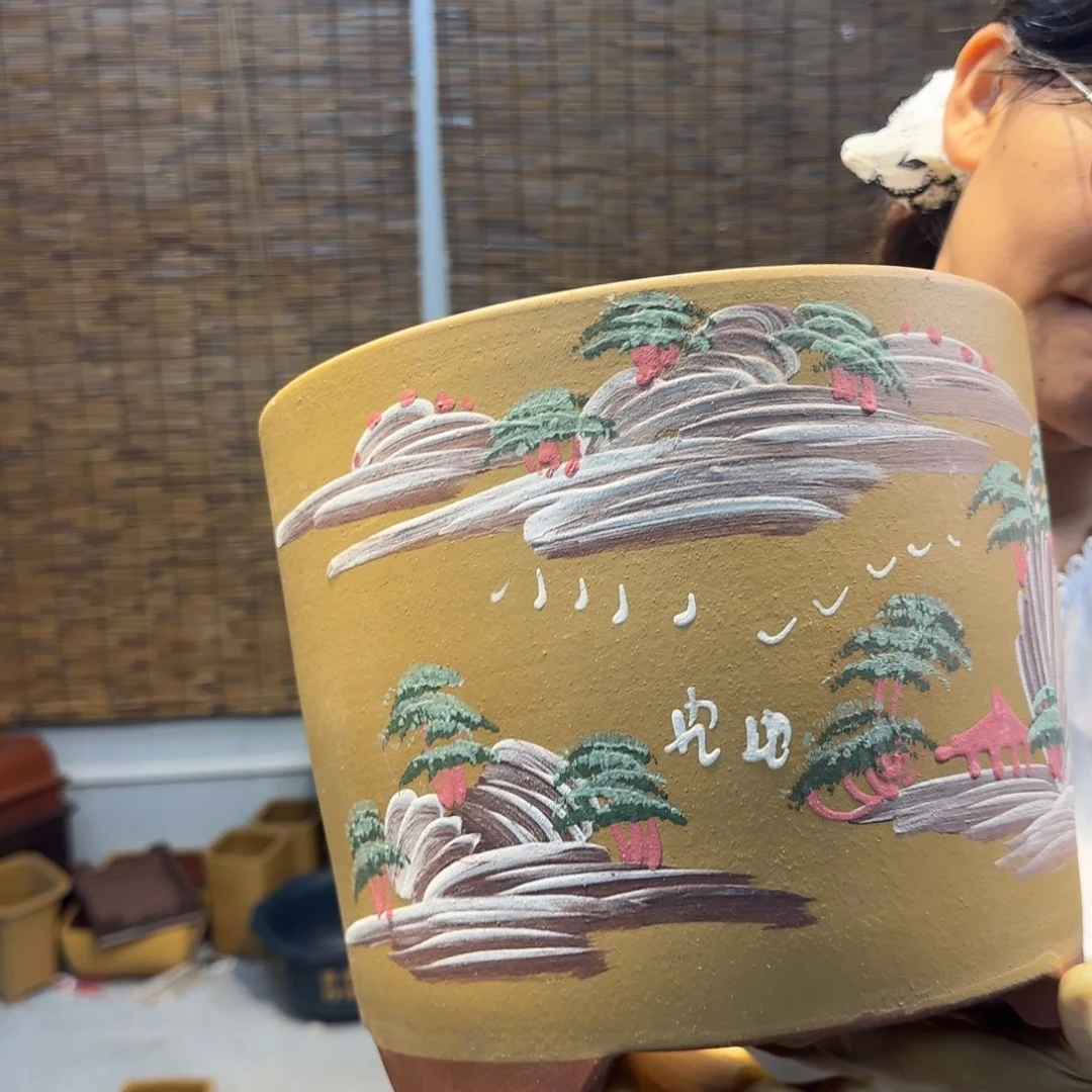 紫砂花盆紫砂口径25
