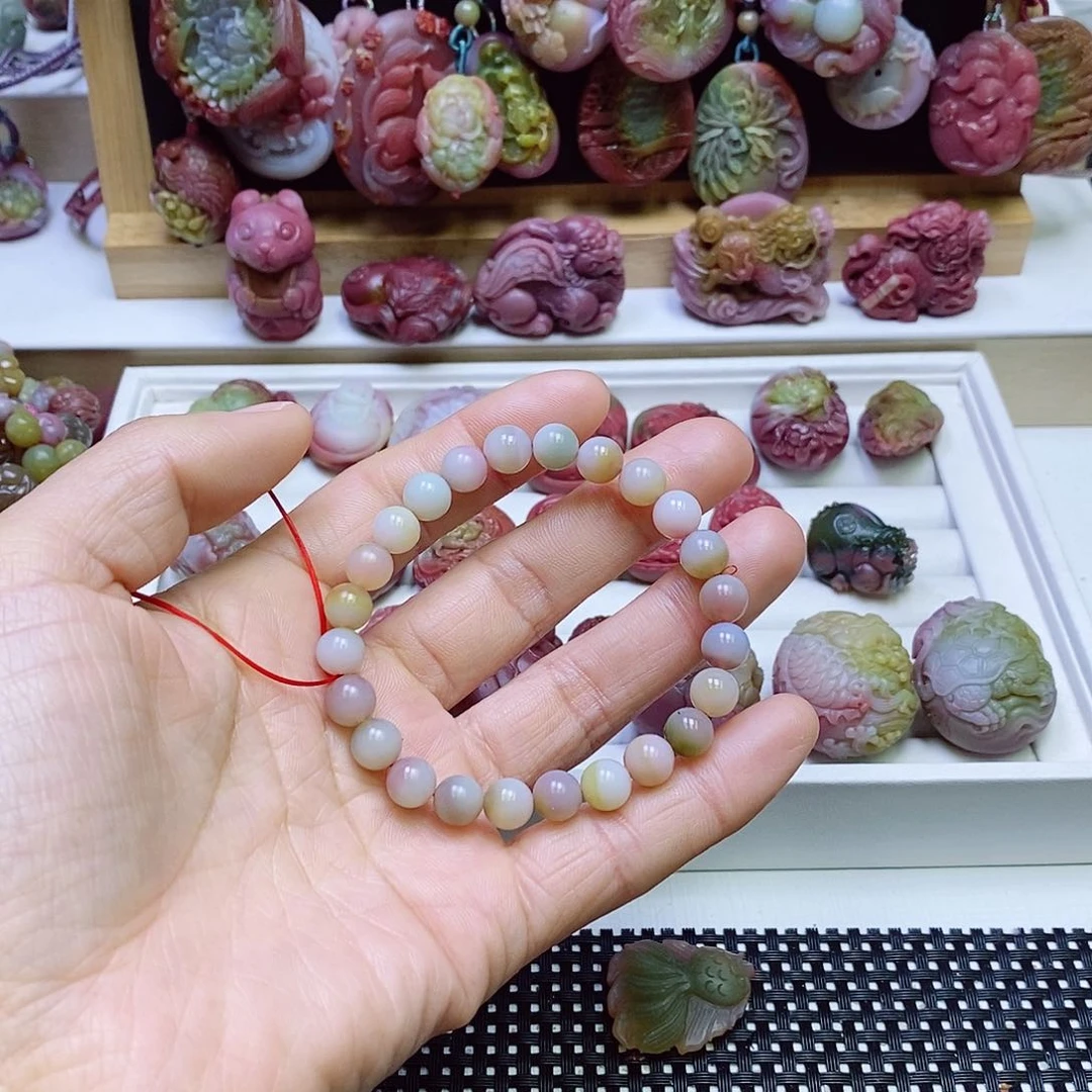 玛瑙/玉髓盐源玛瑙手串未镶嵌