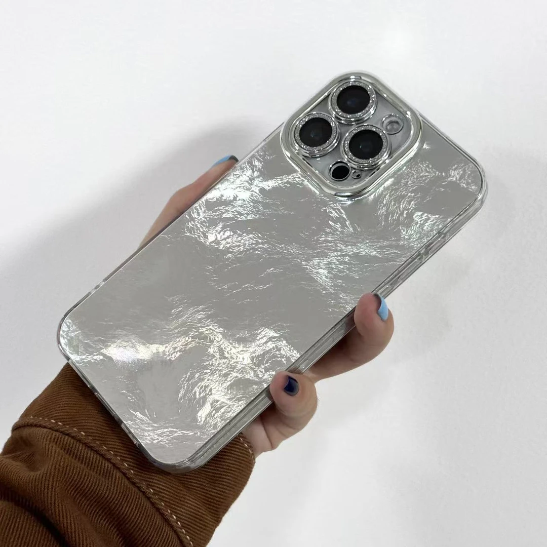 适用苹果13pro/14镜头膜11/12promax冰川纹15plus/16promax手机壳