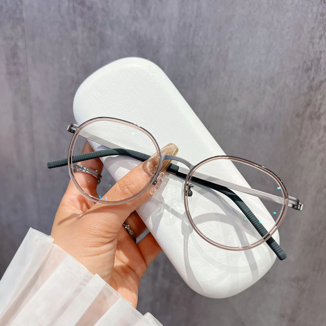 复古文艺超轻近视眼镜可配有度数镜片男女通用素颜神器