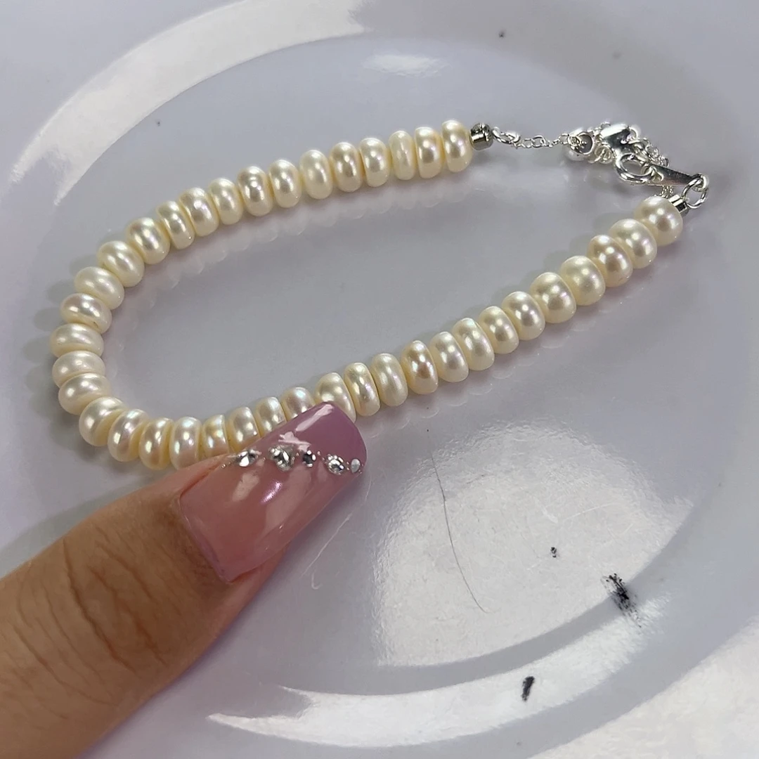 钛钢手绳淡水珍珠