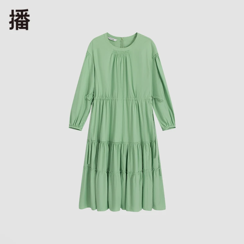 【达人专属】播文艺气质简约休闲连衣裙BDQ1LD0189撕不开的情结