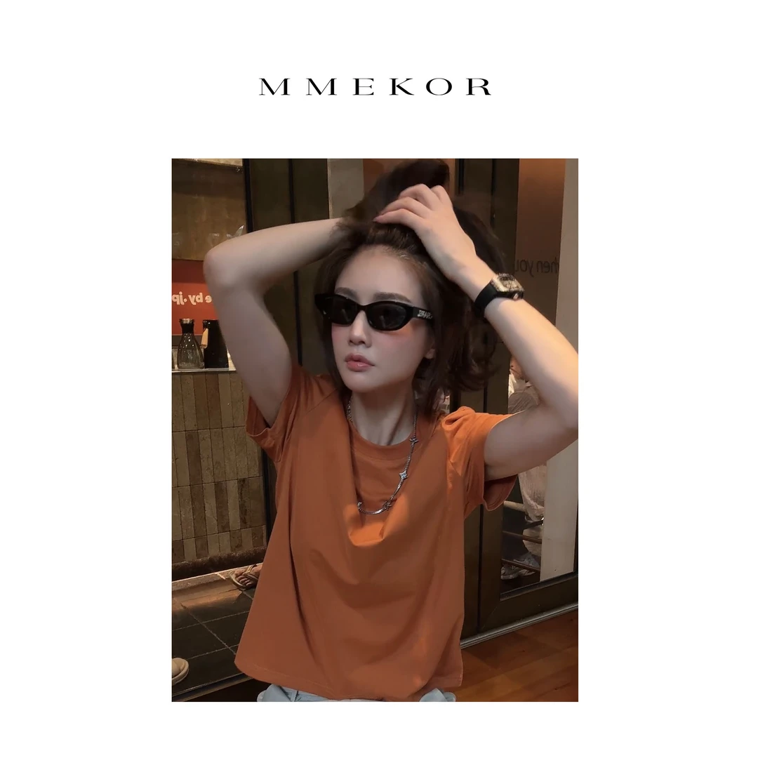 MMEKOR“蜜糖橘”T恤 2025新款活力常青藤百搭短袖 30139