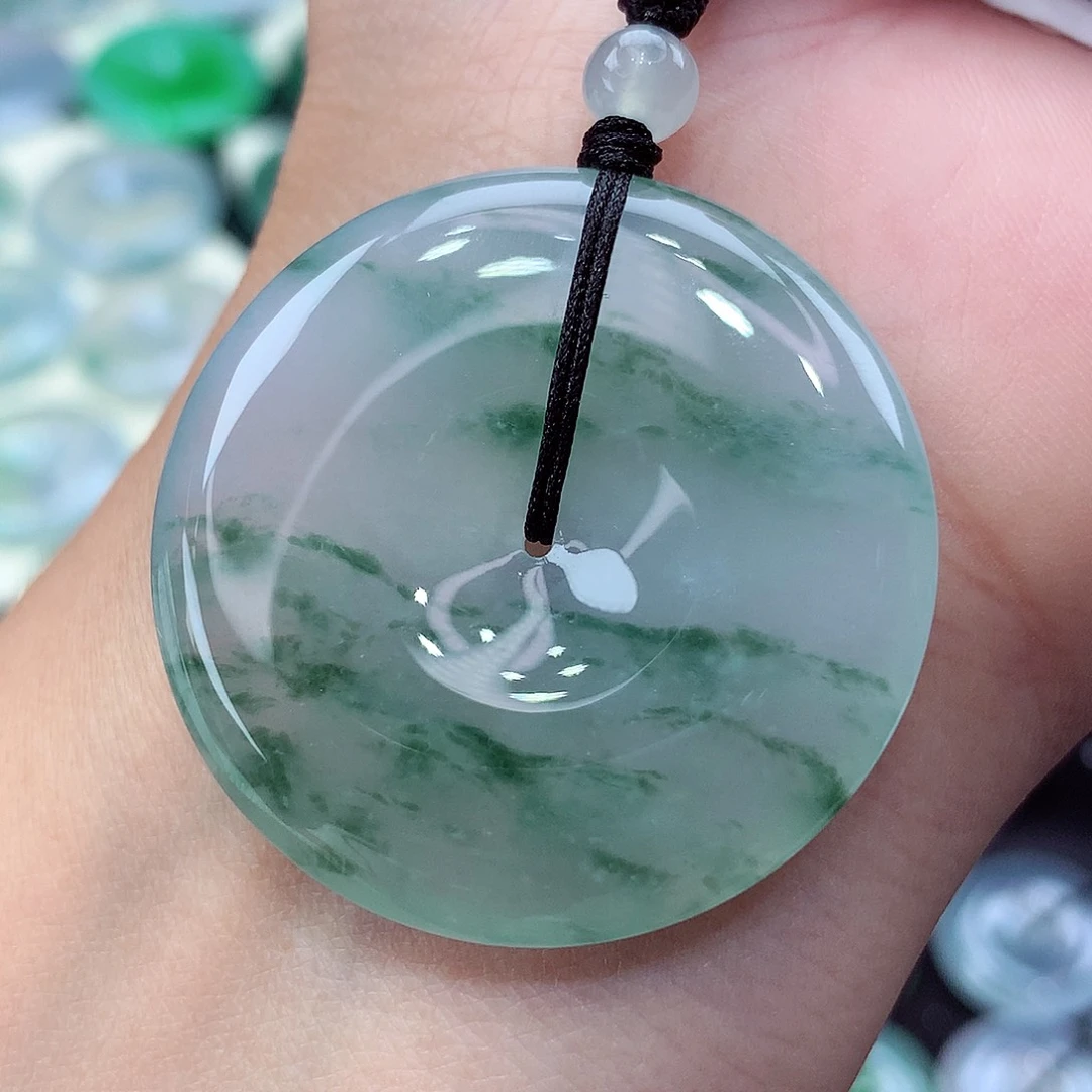 颈饰未镶嵌翡翠编号63尺寸37.9-6.6