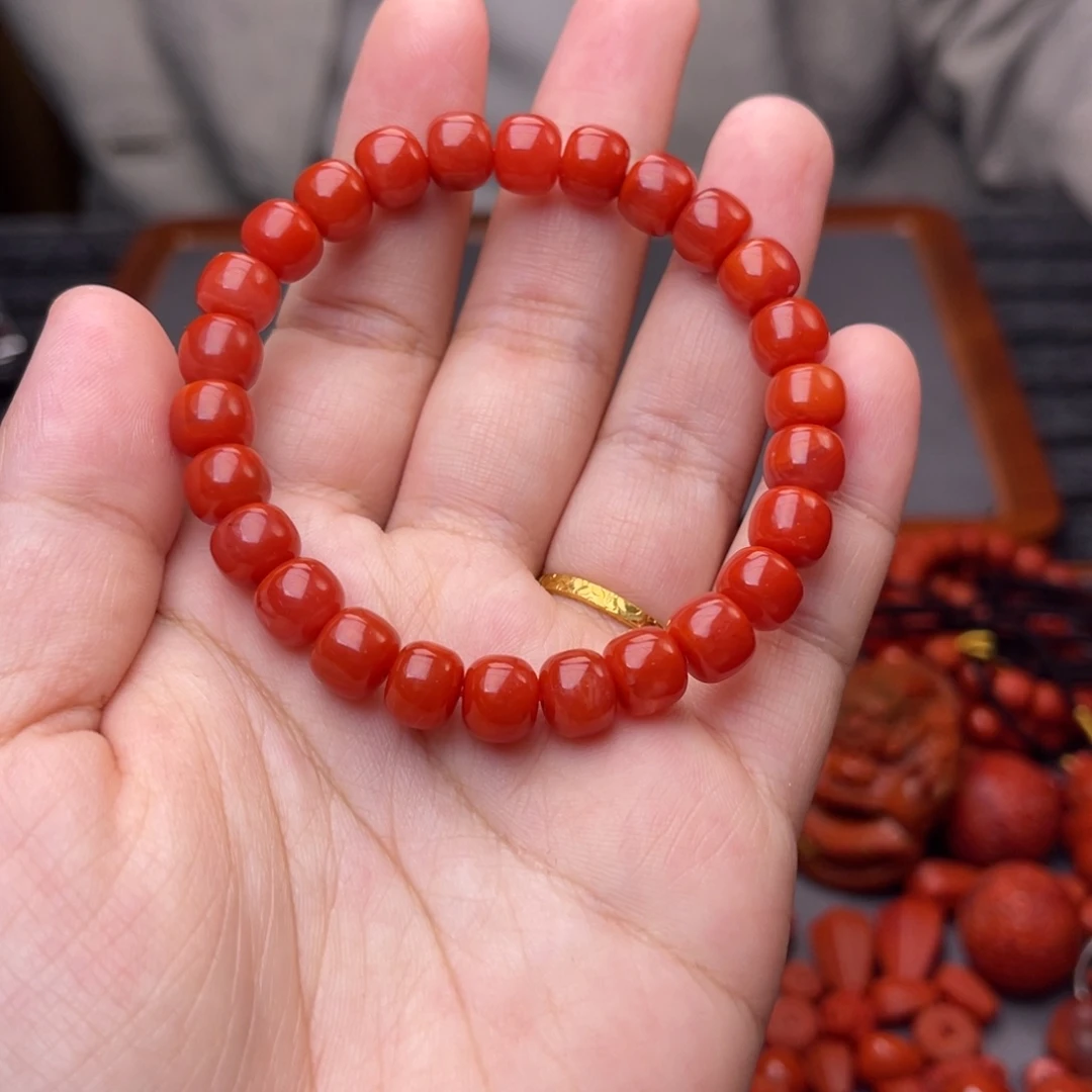 未镶嵌配饰卡8毫米南红玛瑙