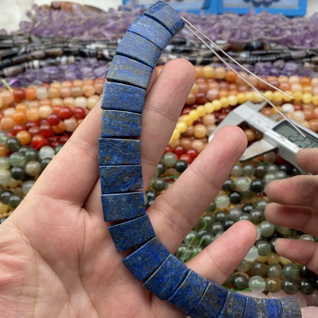 玛瑙/玉髓珠宝半成品未镶嵌一条装18mm青金手牌半成品