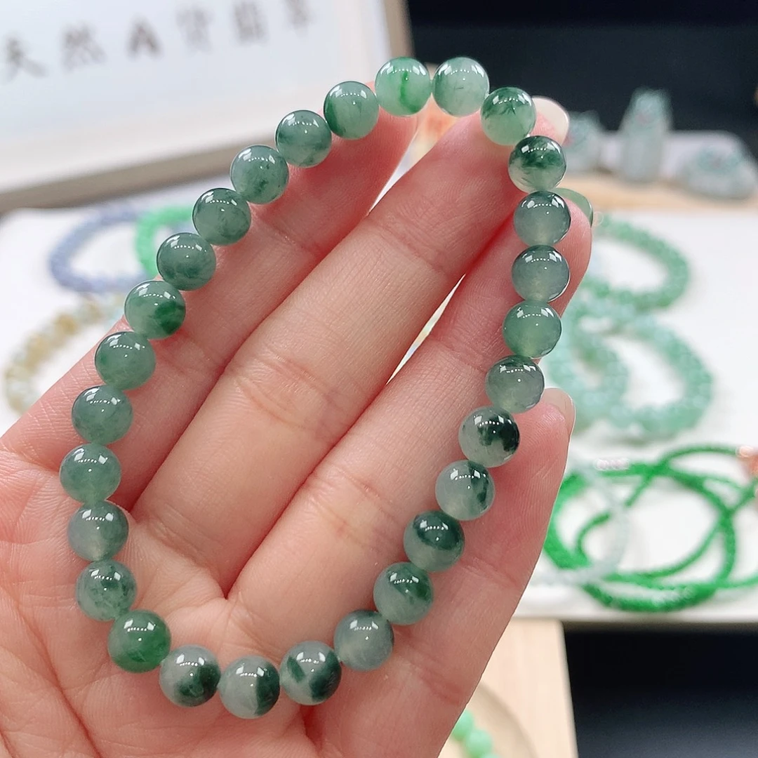 未镶嵌手链翡翠手链6.8mm