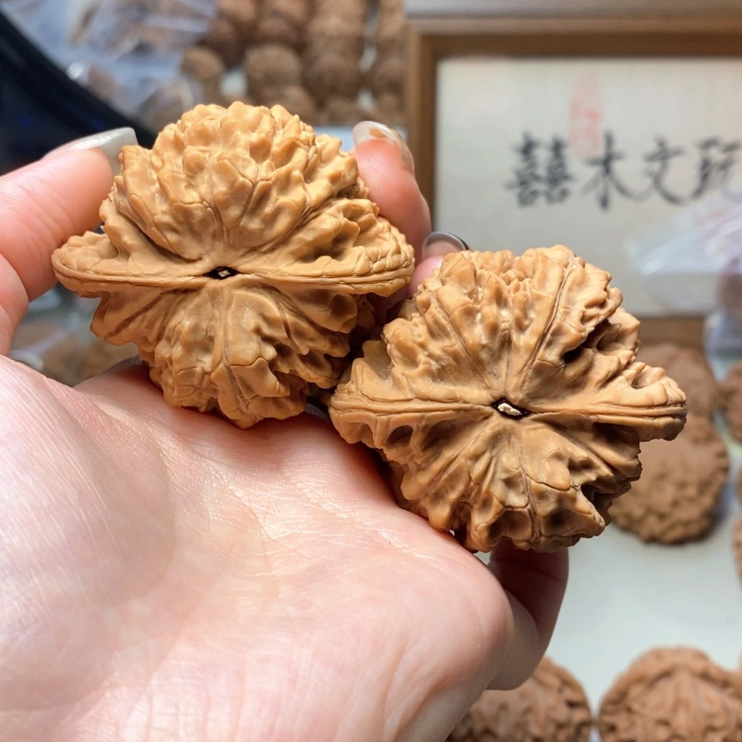 文玩核桃把件53官帽