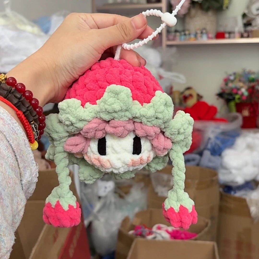 成品卓沅草莓沅大包子款十个勤天手工钩织玩偶