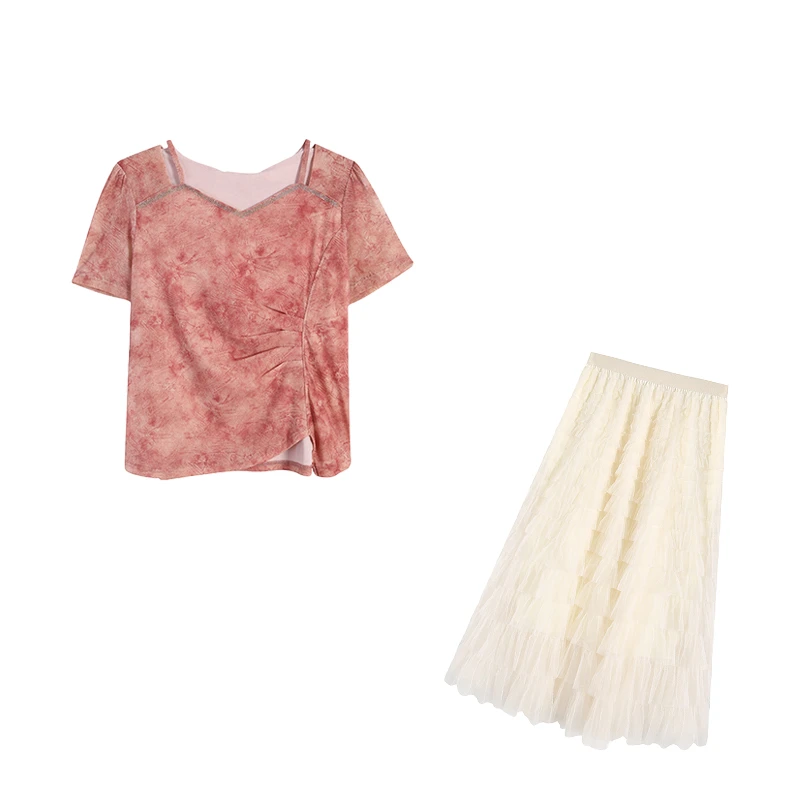 【桃之夭夭】ZL108576 上衣搭配ZL32787杏色半裙