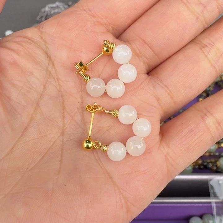 和田玉银S925镶嵌颈饰