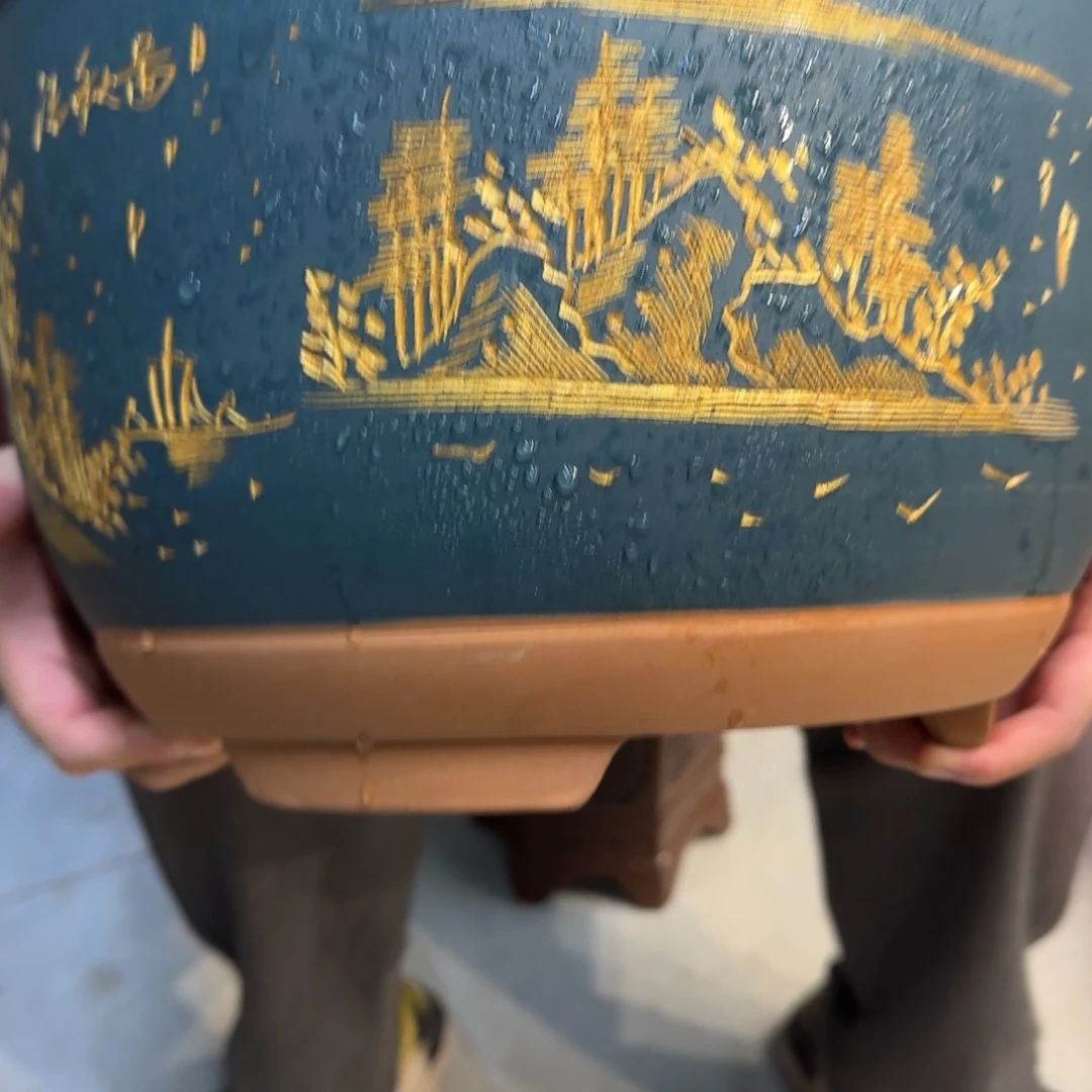 紫砂花盆口径30.20口径