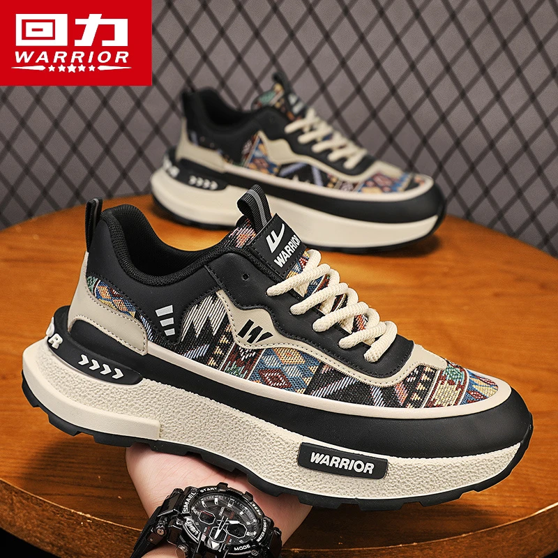 回力男鞋2025夏季新款帆布低帮阿甘休闲板鞋潮流百搭跑步老爹鞋子