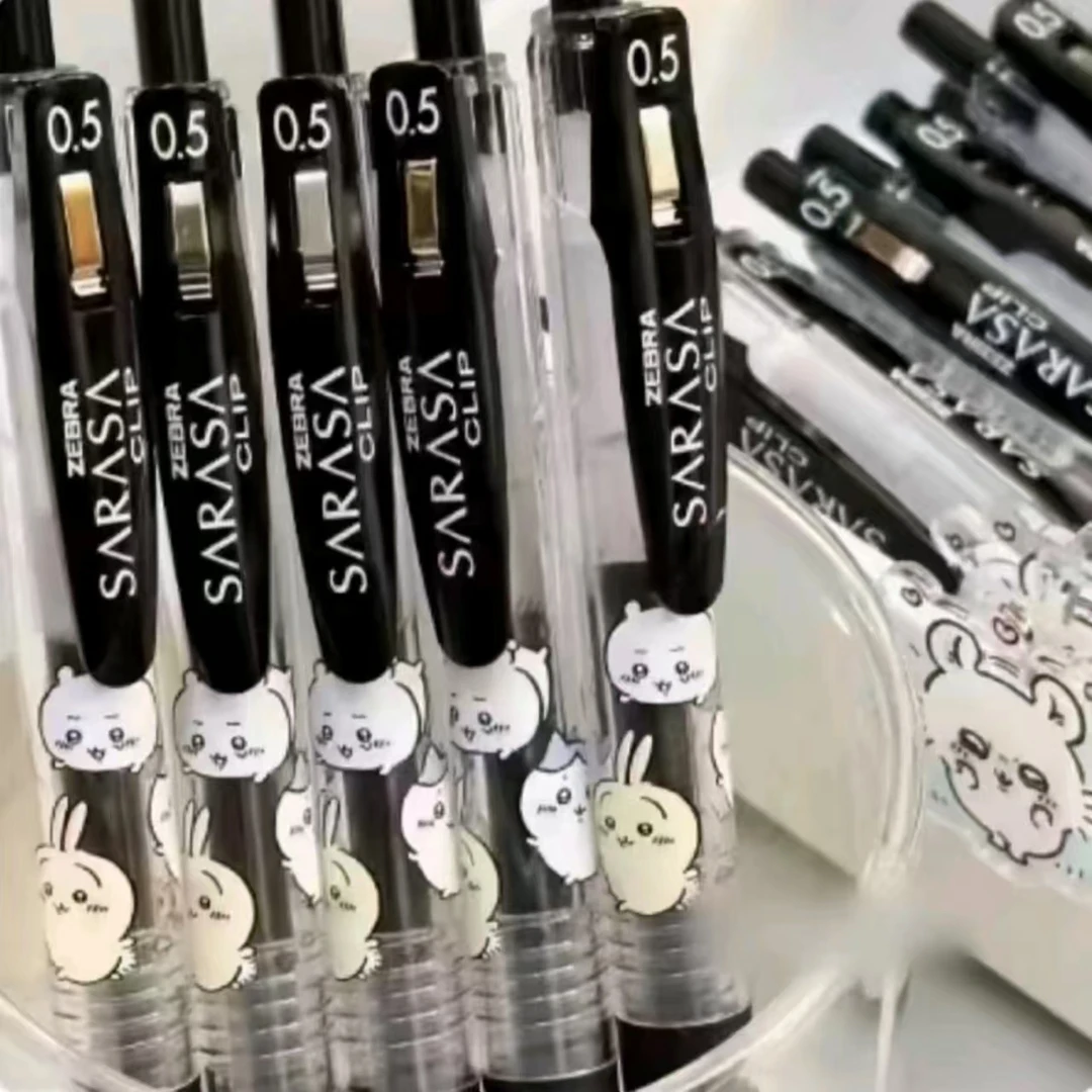 日本zebra-斑马新款chiikawa自嘲熊限定中性笔高颜值学生速干黑笔