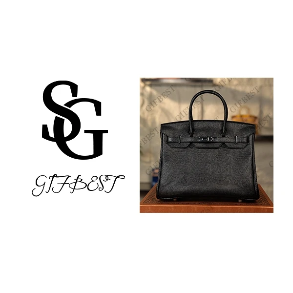 【尺寸：30*15*22】H-Liz原创设计高定真皮单肩手提斜挎女包9619P