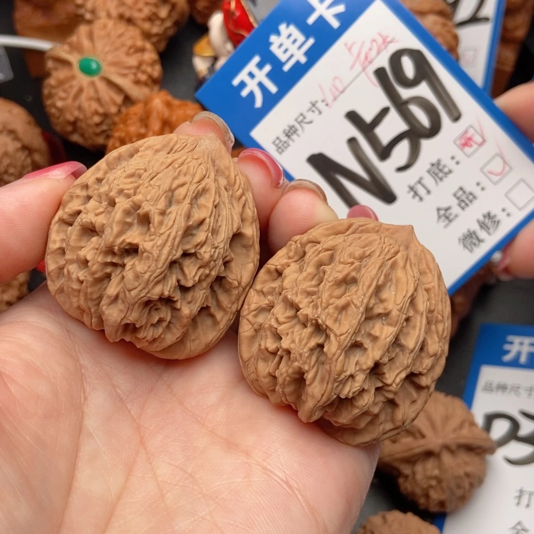 吊坠桃核核桃虎头全品