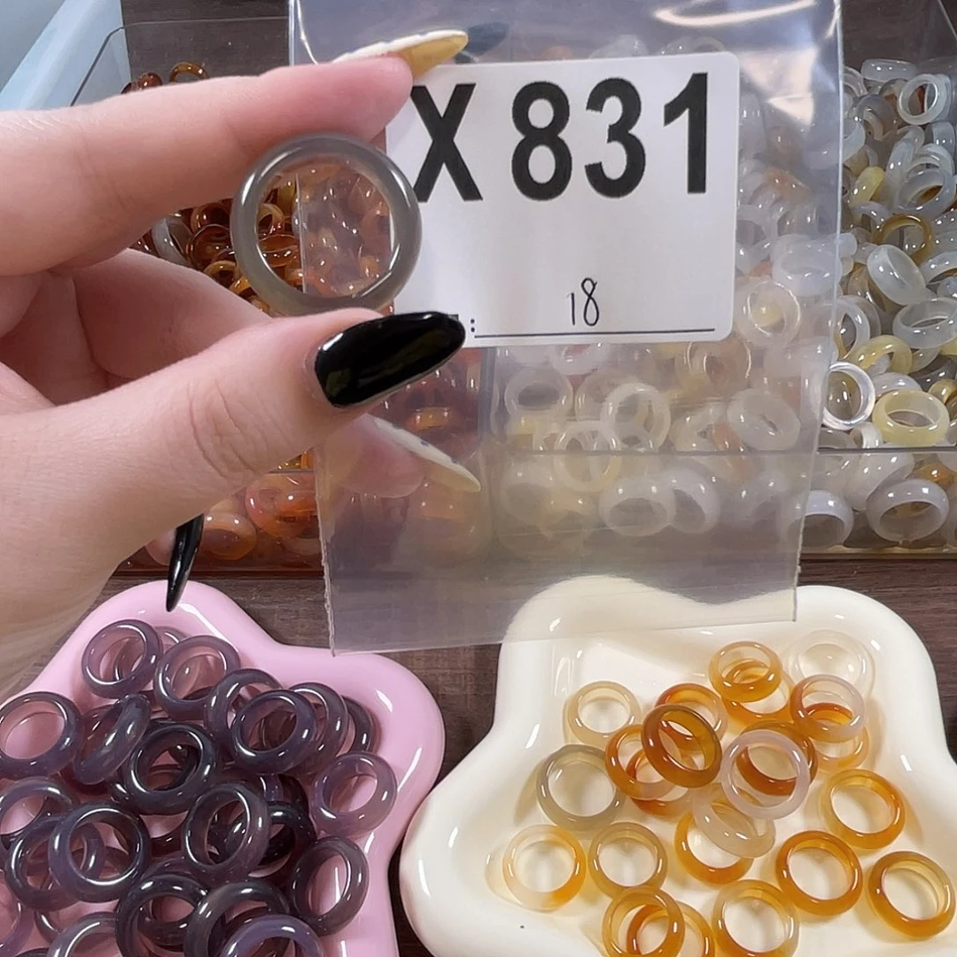玛瑙/玉髓未镶嵌戒指831