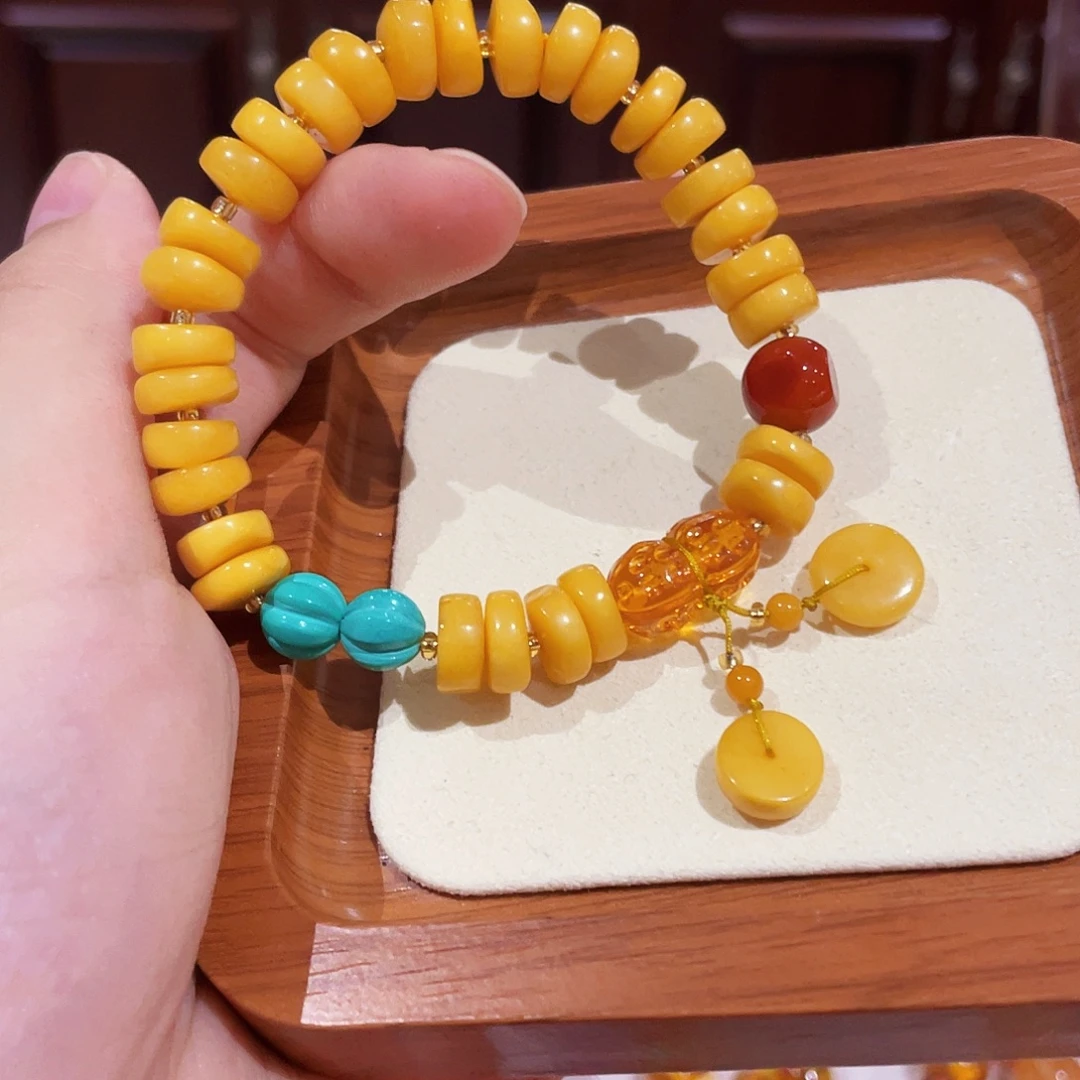 蜜蜡未镶嵌手链手串
