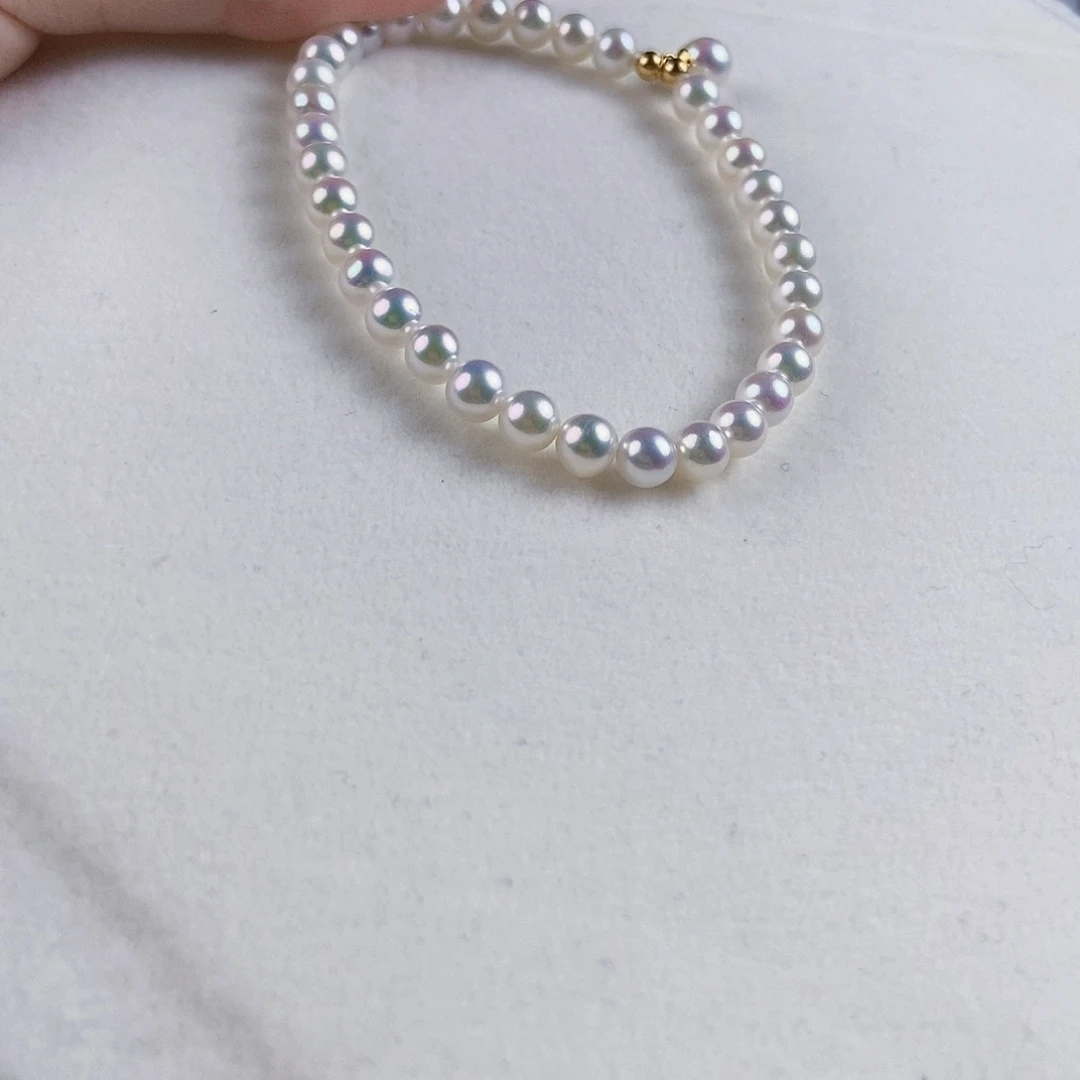 淡水珍珠手绳银S925镶嵌