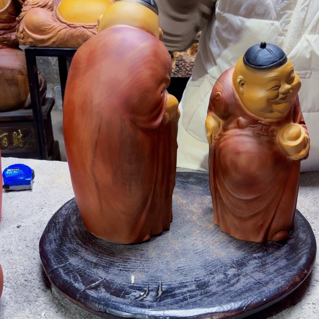 我***兵香樟木元宝地主公