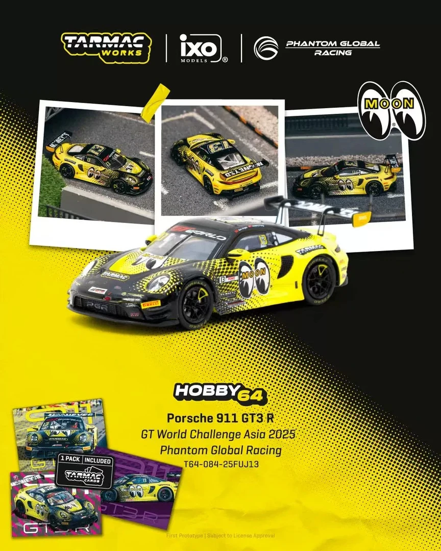 JMS【现货】TW 保时捷911 GT3R GT2025 FUJI 1:64 合金车模