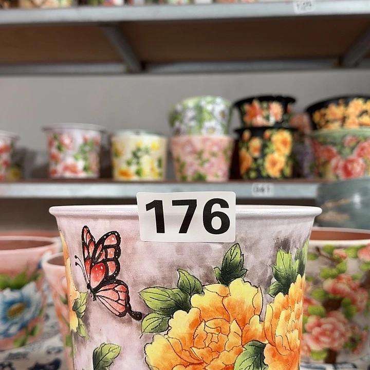 景德镇手绘多肉花盆