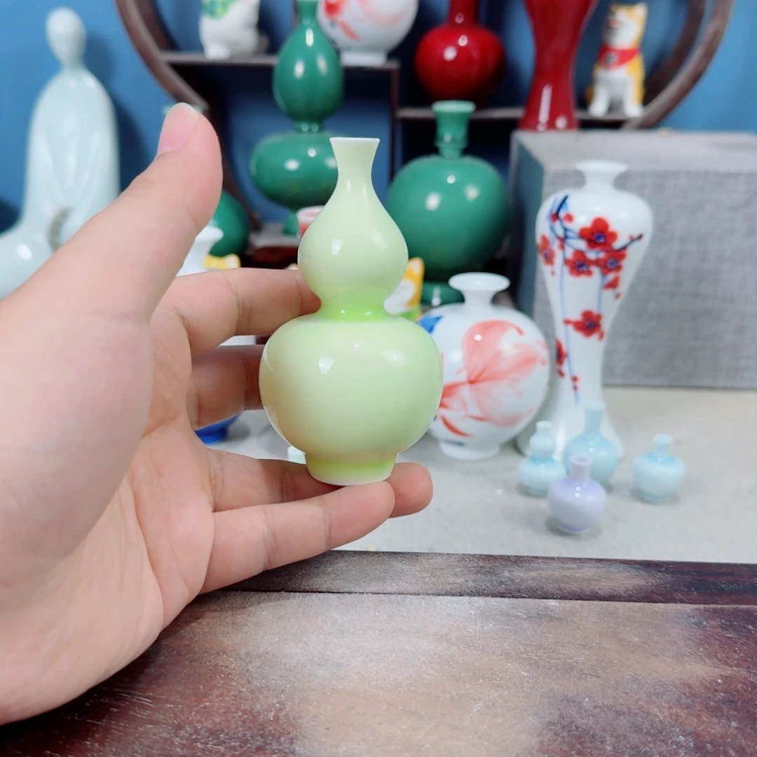 陶瓷手工小花器摆件