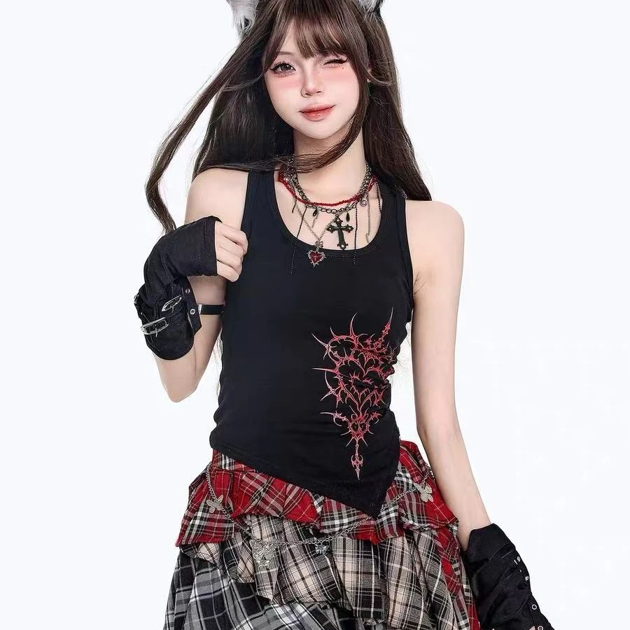 【N3-4】荆棘图腾修身辣妹上衣