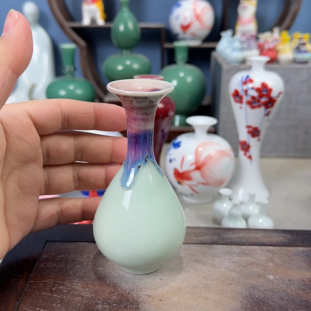 陶瓷手工小花器摆件