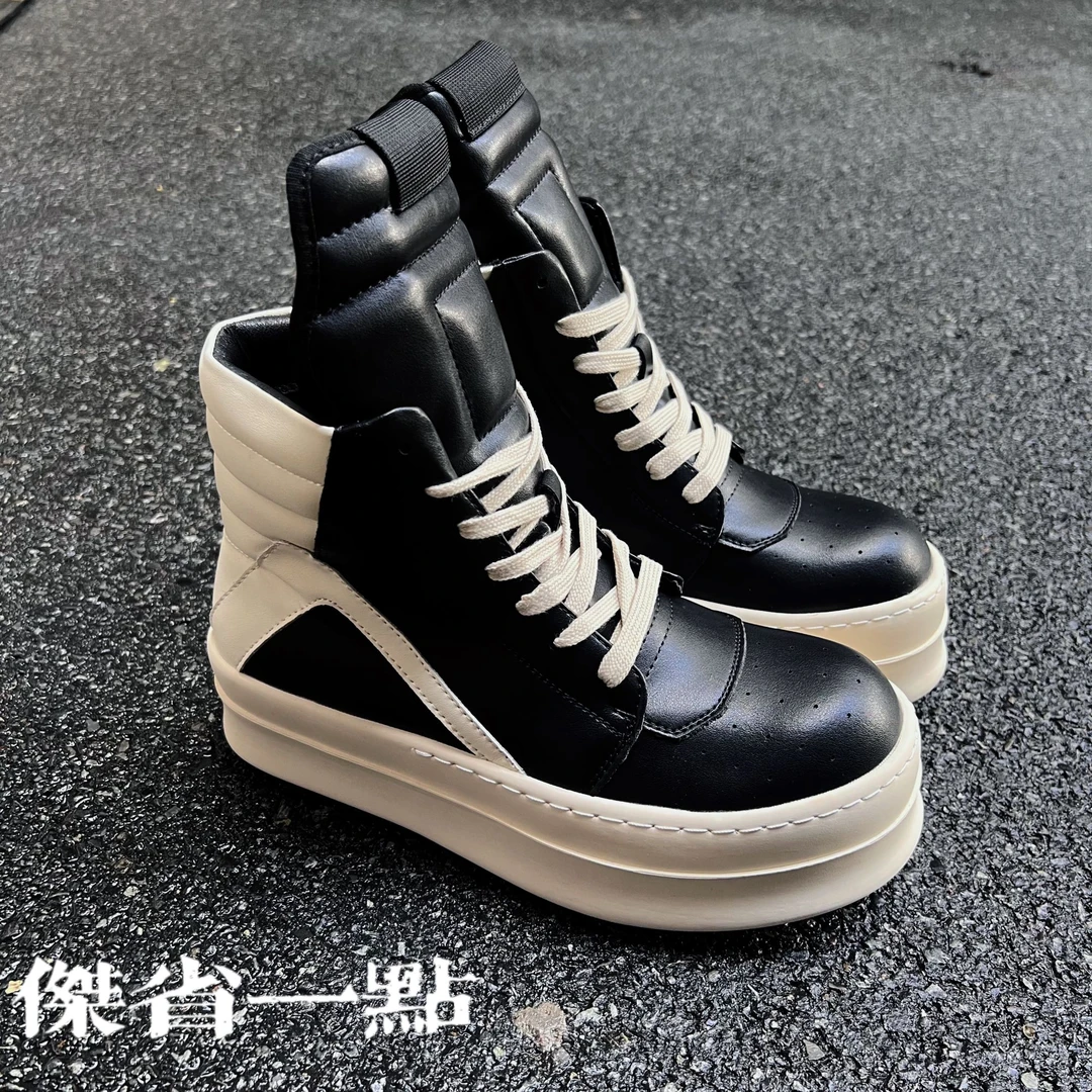 【杰省一点】倒三角增高百搭暗黑风格板鞋简约时尚休闲鞋