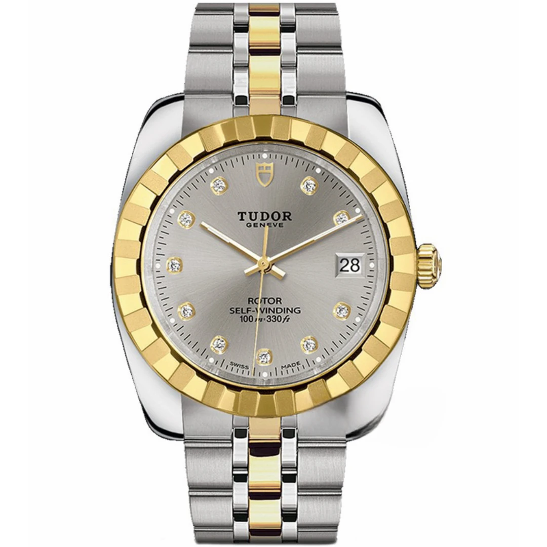 99新 TUDOR/帝舵 经典系列M21013-0012/原镶钻/自动机械