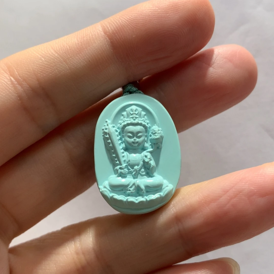 绿松石未镶嵌吊坠