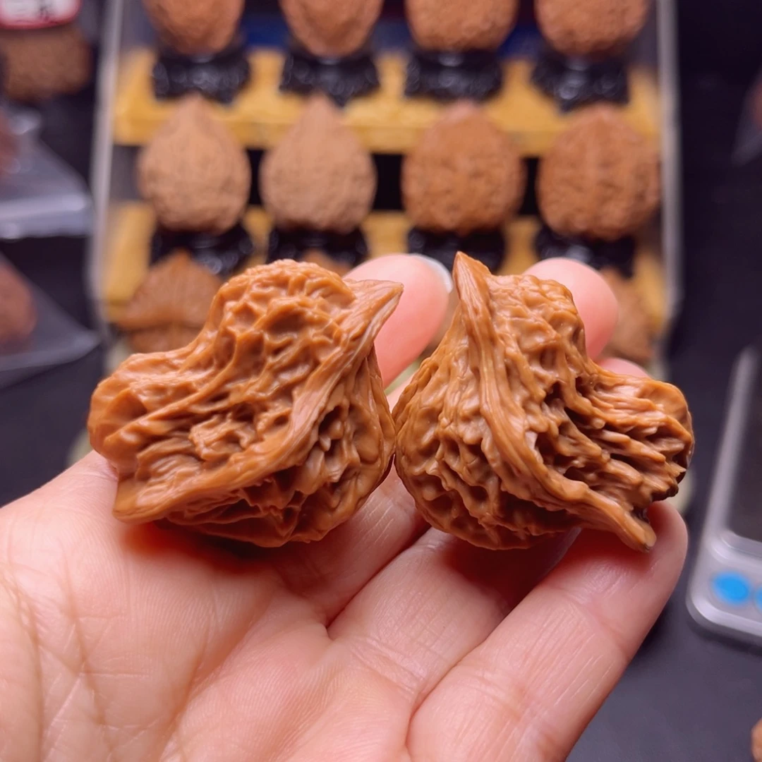 吊坠文玩核桃比翼双飞鸟