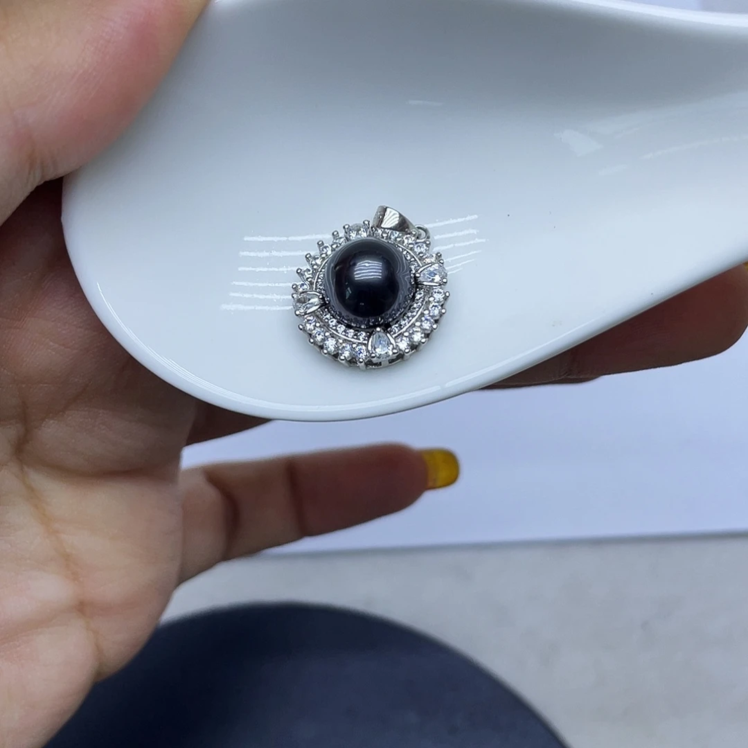 颈饰海水珍珠银S925镶嵌