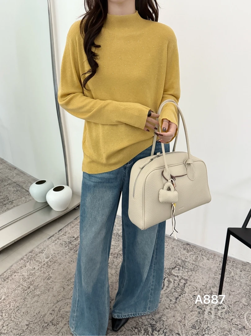 【羞＆姿】满天星细羊毛打底超软修身大码打底