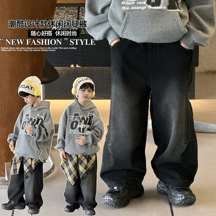 裤子韩版冬季通用中大童