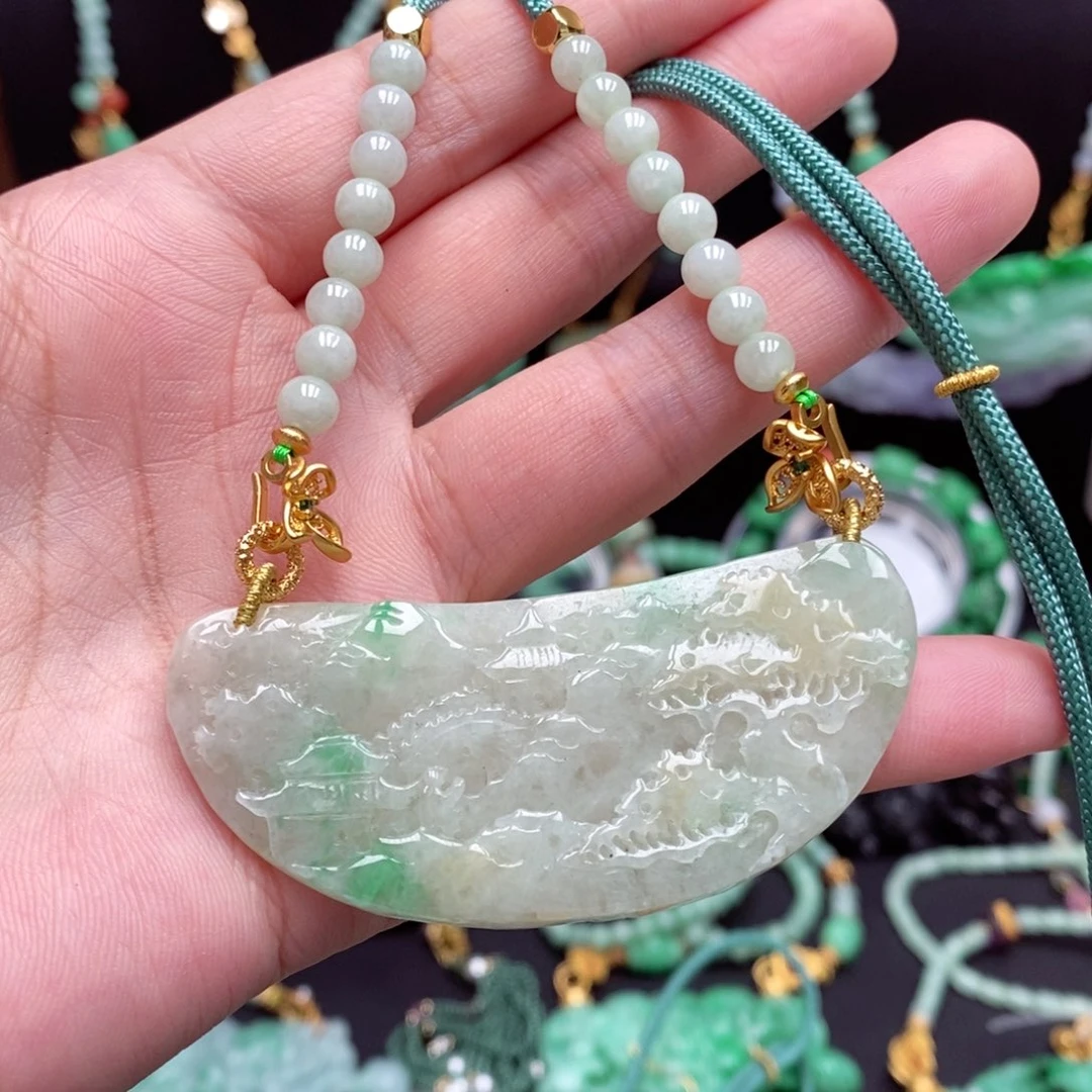 翡翠未镶嵌颈饰翡翠吊坠