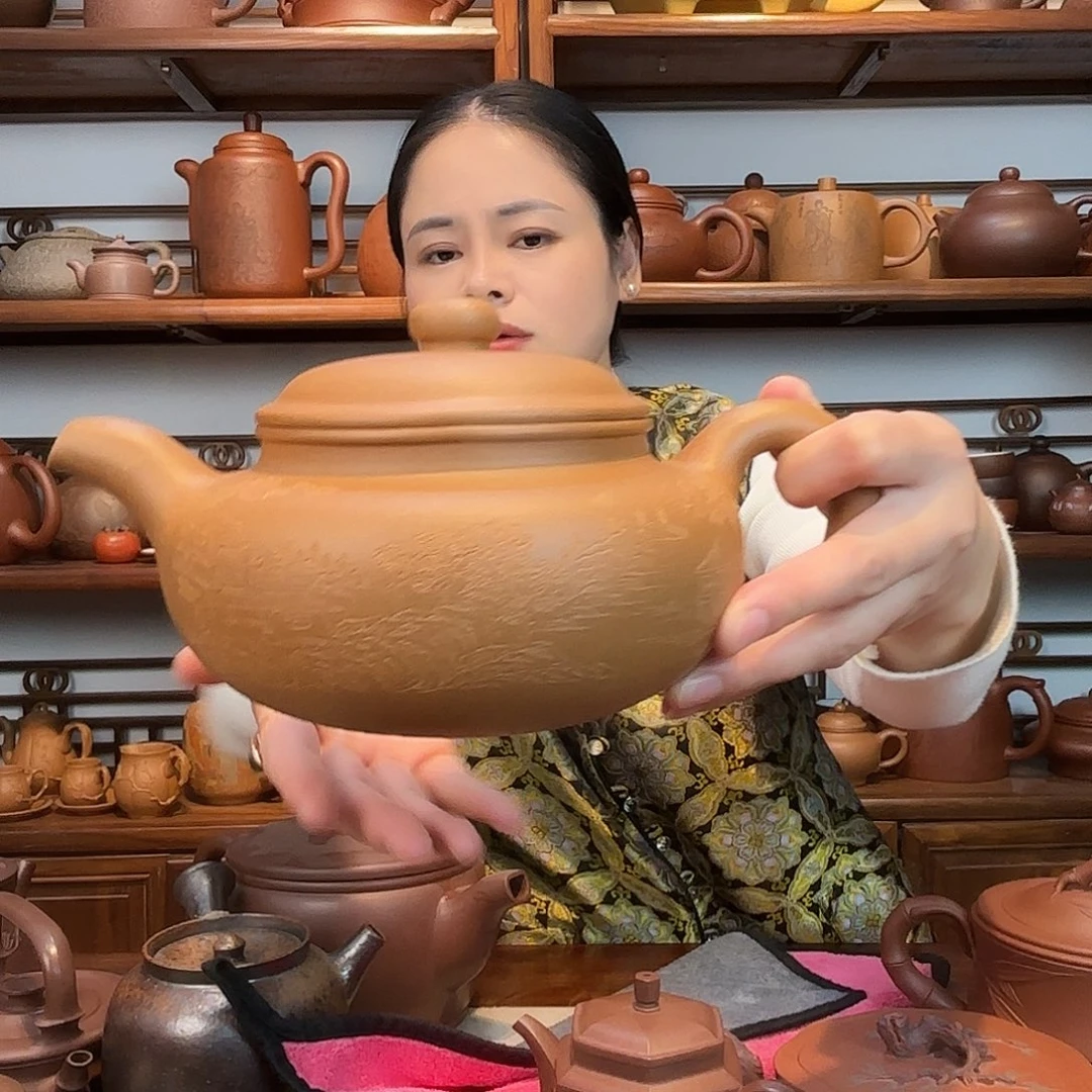 闲***茶茶杯紫砂仿古紫砂微瑕