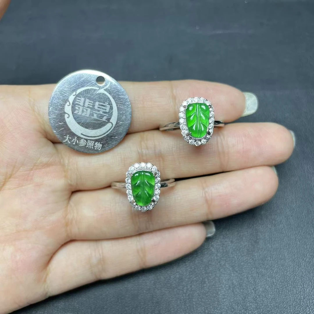 翡昱-N78-65900-天然A货翡翠戒指-多样性发其一D