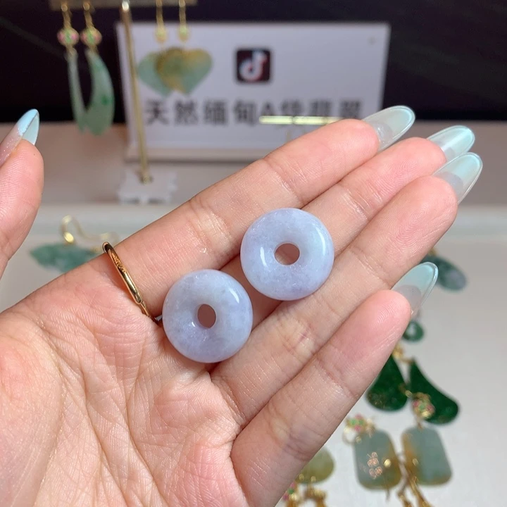 翡翠未镶嵌耳饰耳饰