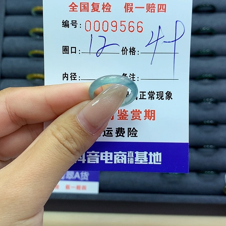 翡翠戒指未镶嵌 0。 9566